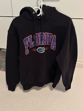 Russell Athletic Black Florida Pullover Hoodie with Blue & Orange Logo